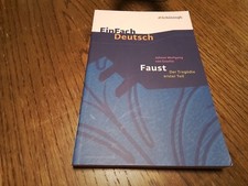 Ein Fach Deutsch FAUST *der Tragödie erster Teil* Neu / ungenutzt