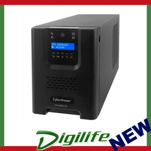 CyberPower PR1500ELCD Professional Tower 1500VA / 1350W Pure Sine Wave UPS - Picture 1 of 1