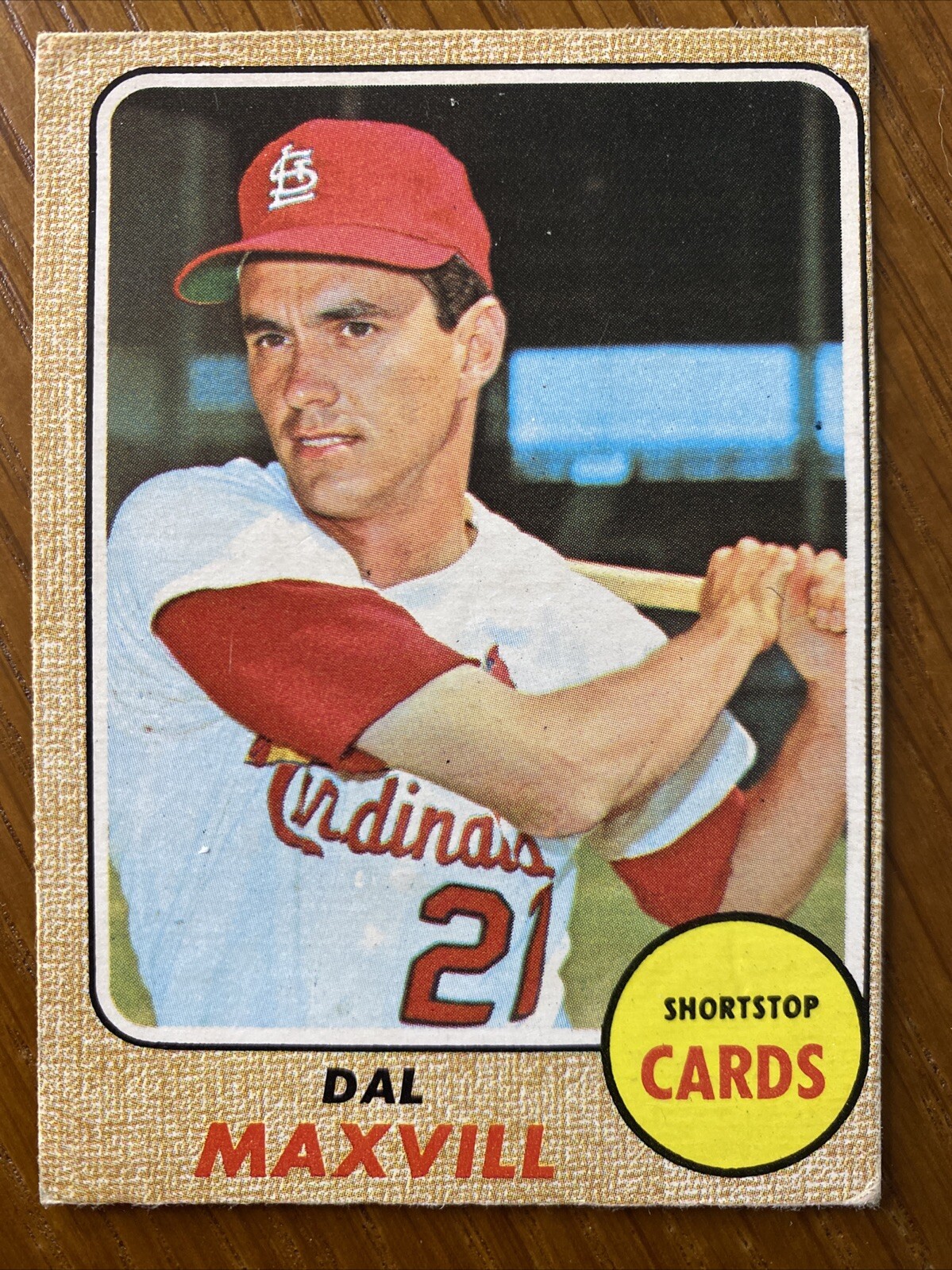 1968 68 OPC O-Pee-Chee Baseball Card #141 Dal, Maxvill, St. Louis Cardinals
