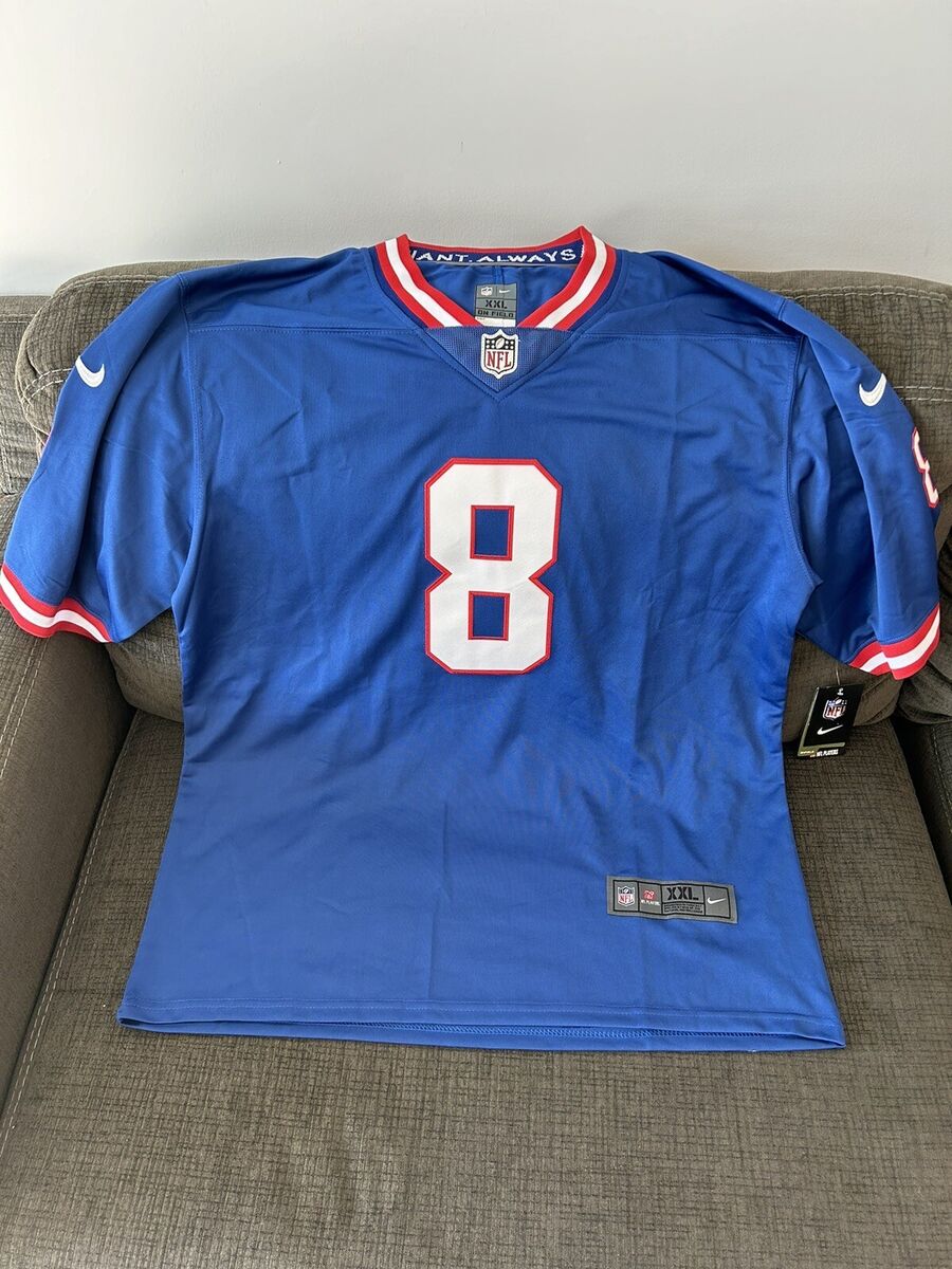 Nike New York Giants Daniel Jones #8 Blue Football NFL