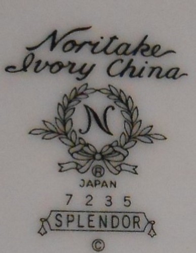Set (4) Noritake Elfenbein Porzellan PRACHTMUSTER Speiseteller MADE IN JAPAN - Bild 8 von 9