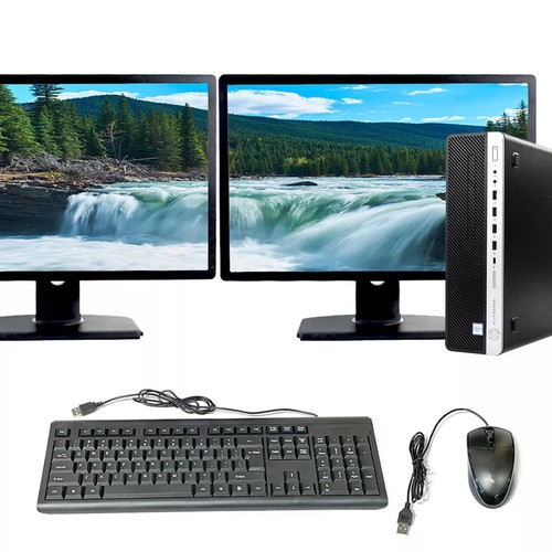 HP Desktop PC i7 8700, up to 64GB RAM 4TB SSD, 24" LCDs, Windows 11 Pro - Picture 6 of 6