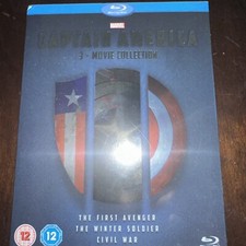 CAPTAIN AMERICA 1-3 Movie Collection [Blu-ray Box Set] Marvel Trilogy 1 2 3