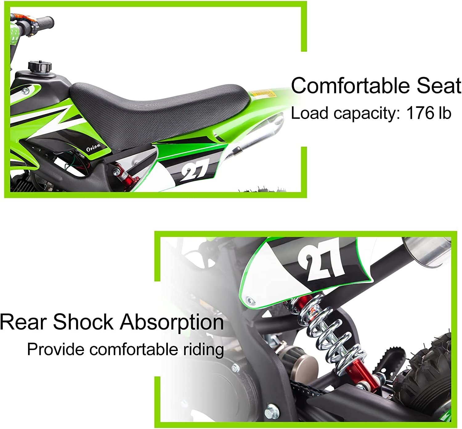 49cc Mini Dirt Bike Pit for Kids 2-Stroke off Road Gas Motorcycle for 10" Wheels