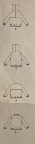 NEW VINTAGE 1970 STYLE SEWING PATTERN GIRLS SWEAT TOPS HOOD 2058 SIZE 8 - Picture 3 of 3