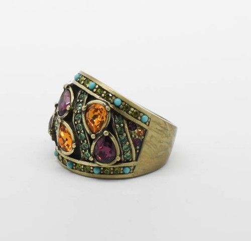 HEIDI DAUS Bronzetone Statement Dome Ring, Size 8.0 - Picture 5 of 5