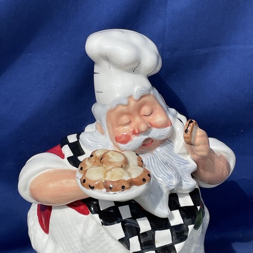 WCI Santa Claus Cookie Jar Hot Sticky Buns Chocolate Chip Dunkin Donuts❤️blt10m4 - Picture 6 of 9