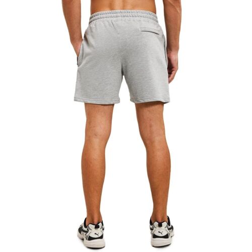 Mens 5.5" Athletic Gym Shorts Cotton Jogger Workout Lounge Jersey Zipper Pock... - Picture 3 of 6