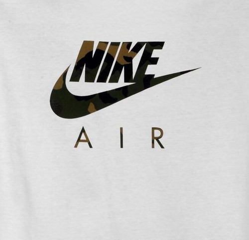 Nike Air Camo Graphic Logo T-Shirt White/Iguana Camo Men's XL BNWT FREE SHIPPING - Picture 3 of 5