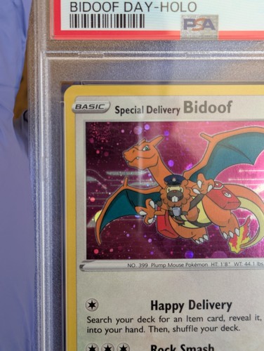 Special Delivery Bidoof PSA 9 SWIRL | SWSH177 2021 Black Star Promo Pokemon Karte - Bild 6 von 15