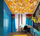 3D Yellow Ball NA8778 Ceiling WallPaper Murals Wall Print Decal Deco AJ WALL Fay