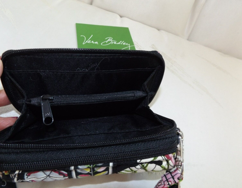 VERA BRADLEY All in One Crossbody Wristlet with Shoulder Strap - Moon Blooms - Picture 5 of 6