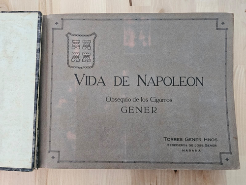 1920s ALBUM Book Cuba VIDA DE (LIFE OF) NAPOLEON 300/325 TOBACCO CARDS GENER - Bild 8 von 8