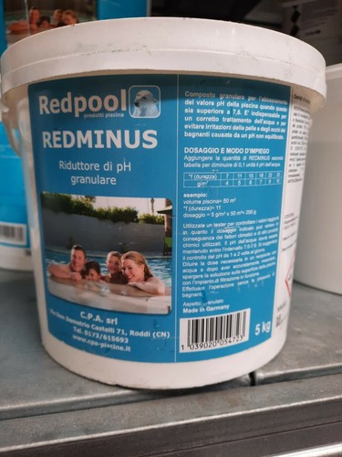 Correttore di ph - granulare REDMINUS GRANULARE 5 KG REDPOOL - Foto 1 di 1