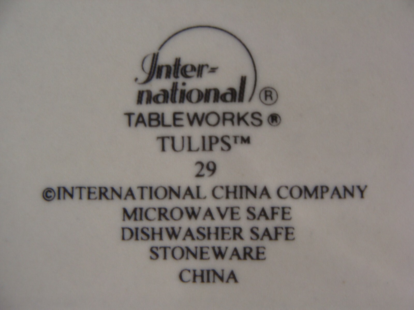 4 International Tableworks 8" Salad Plates In The Tulips Pattern 29 eBay