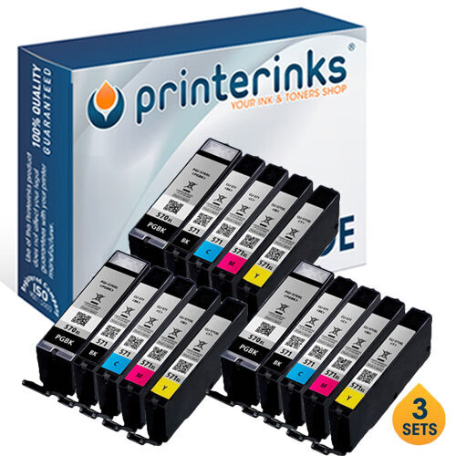 PGI-570XL CLI-571XL Compatible Ink Canon MG7750 MG7751 MG7752 MG7753 - 15 Pack - Picture 6 of 12