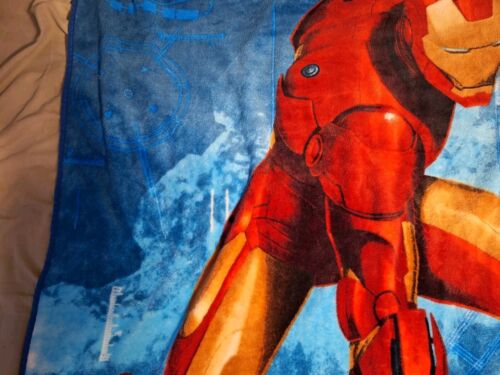 Iron Man Throw Blanket, 2008 MARVEL CINEMATIC UNIVERSE 60x48 - Picture 5 of 10