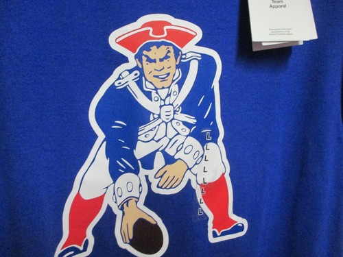 NIKE NEW ENGLAND PATRIOTS MENS CLASSIC SHORT SLEEVE T SHIRT (MEDIUM) BLUE NWT - Picture 2 of 6