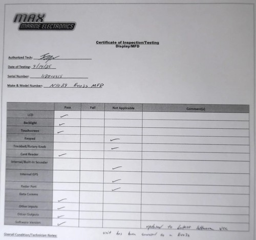 Simrad NSO evo3S 24" MFD (000-15051-001) Fish Finder Chart Plotter Tested Good - Picture 13 of 14