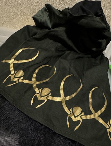 Hot topic Her Universe Marvel Loki Helmet Border print Halter Dress Sz Small - Picture 5 of 6