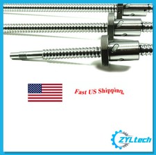 ZYLtech Precision (TRUE C7) 16mm 1605 Antibacklash Ball Screw w/ Ballnut - 350mm