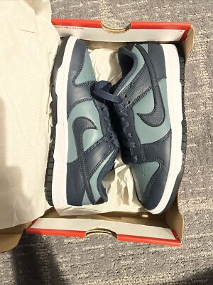 Size 6- Nike Dunk Low Armory Navy/Black/Mineral State/White