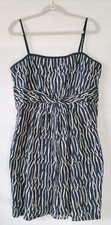 Ann Taylor Loft Womens Blue Spaghetti Strap Dress Size 14