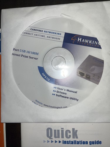 Hawking Technology High Performance Internet 10/100M LAN Print Server HPS1U - Picture 8 of 11