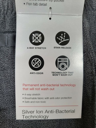 2X Cuddl Duds Climate Right 5 Pocket Scrub Jogginghose medizinische Tierarzt Uniform grau - Bild 5 von 10