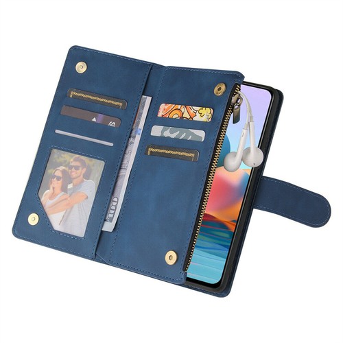 Luxury Leather Wallet Zip Purse Cover Case for Xiaomi Redmi Note 13 12 11 Pro 10 - Picture 30 of 34