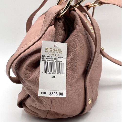 Michael Kors ROT strukturierte Leder-Schultertasche (L) goldfarben neu mit Etikett - Bild 8 von 14