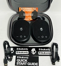 Skullcandy Kilo Wireless Bluetooth Double Speaker Set wt Case Bundle 2-pack,#E11