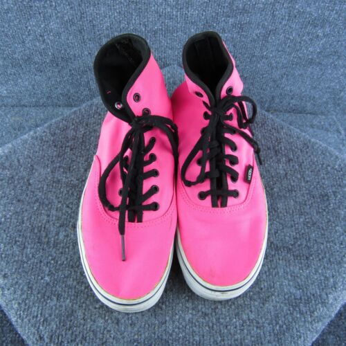 VANS Skateboarding Hombres Zapatillas Zapatos Rosa Tela Con Cordones Talla 8 Mediano - Imagen 3 de 9