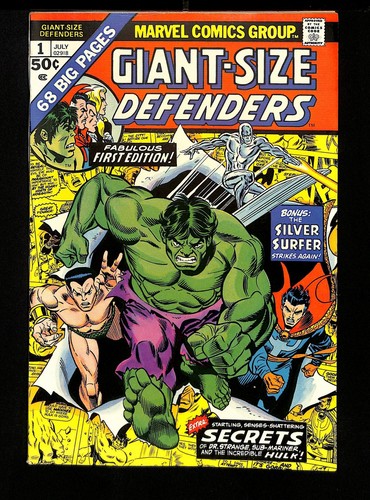 Giant-Size Defenders #1 VF/NM 9.0 Silver Surfer Appearance! Marvel 1974