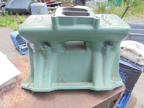 Aluminum Tunnel Ram Intake MOPAR 440 (1) Carb OFFY TURBO THRUST IHRA NHRA RATROD - Picture 3 of 8