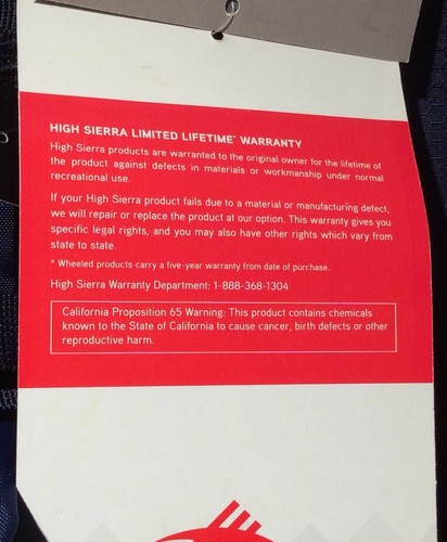 High Sierra Appalachian 75 Backpacking Two Different Blue Color (Box Damage) - Picture 10 of 10