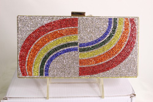 NUEVO CLUCTH PLATA/MULTI CRISTAL NOCHE PEDRERÍA CLUCT - Imagen 4 de 10