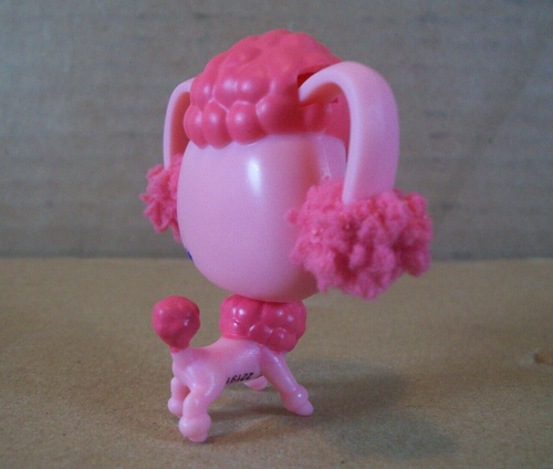 Hasbro~Littlest Pet Shop~Trick & Talents~#2395 Pink Poodle Dog w/Bone & Slipper - Picture 3 of 6
