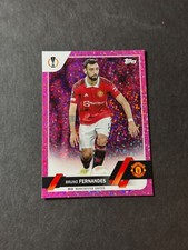 2022-23 Topps UEFA UCC Bruno Fernandes #8 Pink Sparkle Foil