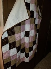 New Handmade Girls Baby Quilt 46 1/2" x 36"