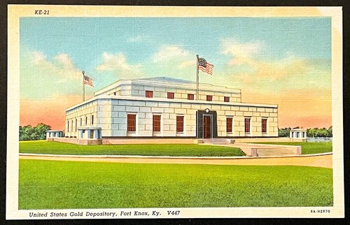 Fort Knox Kentucky EE. UU. Depósito de Oro Edificio Lino KY Postal Militar - Imagen 4 de 4