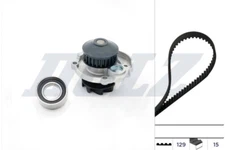 Dolz KD022 Water Pump & Timing Belt Set for Fiat, Lancia