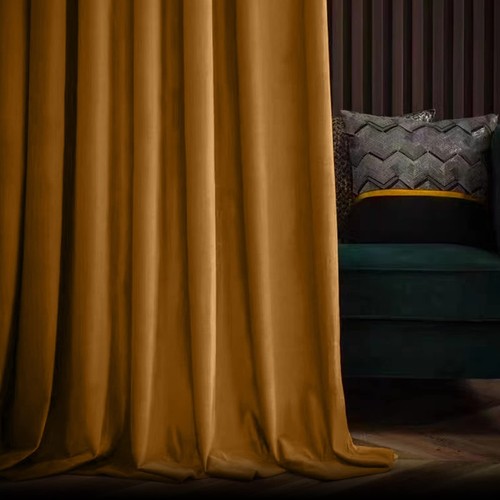jinchan Velvet Blackout Curtains for Living Room, Thermal Insulated Luxury Dr... - Picture 2 of 9