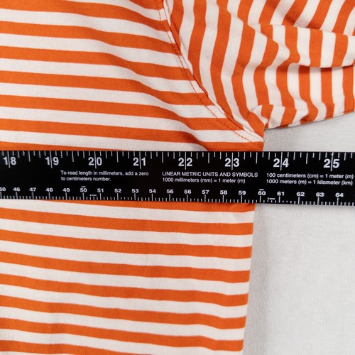 Ben Hogan Poloshirt Herren Medium Orange Weiß Streifen Baumwolle Kurzarm Relaxed - Bild 5 von 8