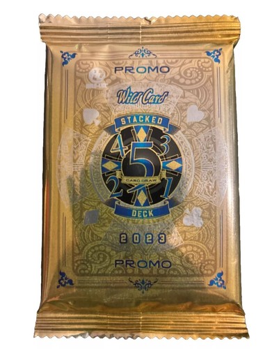SEALED 2023 Wild Card STACKED DECK Gold Football Promo Pack (1 Encased Card)