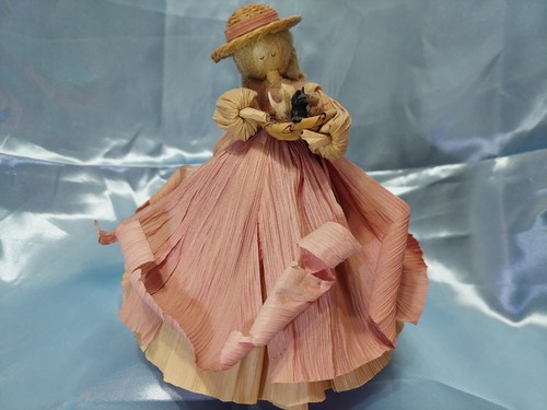 MUÑECA VINTAGE 1988 NAN'S CORN CÁSCARA 7,5" SOSTENIENDO UNA CESTA DE GATITOS CAMPANA DEL SUR - Imagen 12 de 16