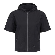 PEARLY GATES GOLF Womens PG Perforated Pattern Hooded Short Sleeve Jumper