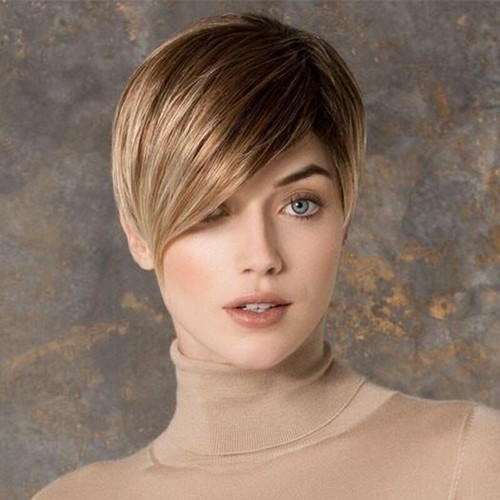 Women Ladies Cosplay Real Natural Short Wavy Curly Pixie Cut Wig Hair Full Wigs - Picture 40 of 47