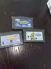 Lot Of 3 gameboy advance Games Dogs,Shrek Reekin, Rocket Power Dream Scheme THQ