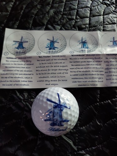 NEW NASSAU PLUS Golf Balls #2 Holland Dutch Windmill Limited Edition Gift - Picture 7 of 11